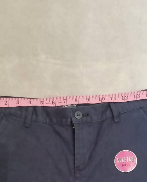 THE CHILDREN'S PLACE Women's Bermuda Short Size 14 Navy Blue Stretch Fabric - Picture 8 of 15